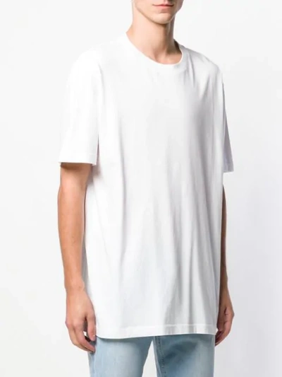 Shop Tom Wood Oversized Plain T-shirt - White
