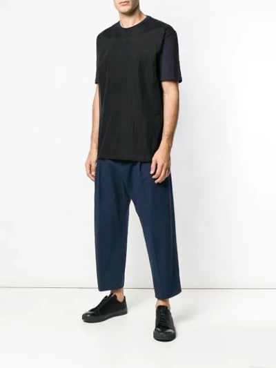 Shop Haider Ackermann Cropped Drop-crotch Trousers In Blue
