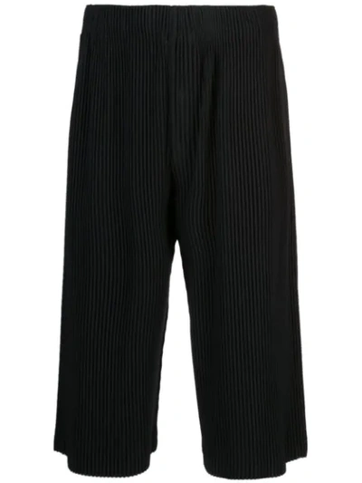 Shop Issey Miyake May Cropped Trousers In Black