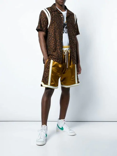 Shop Just Don Basketball Shorts In Gold