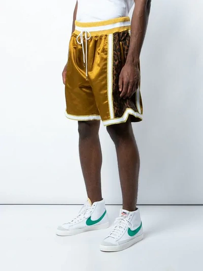 Shop Just Don Basketball Shorts In Gold