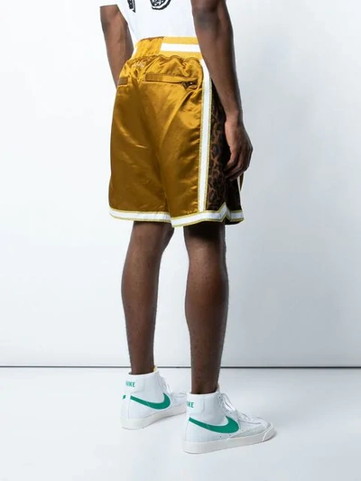 Shop Just Don Basketball Shorts In Gold