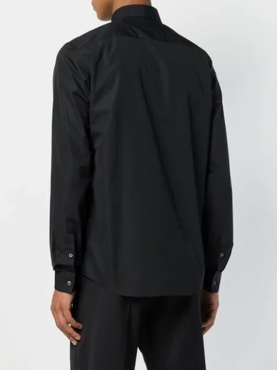 Jil Sander Tailored Long Sleeves Point Collar Shirt In Black