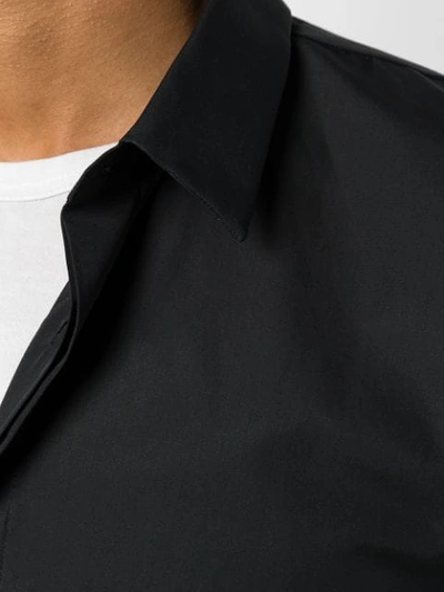 Jil Sander Tailored Long Sleeves Point Collar Shirt In Black