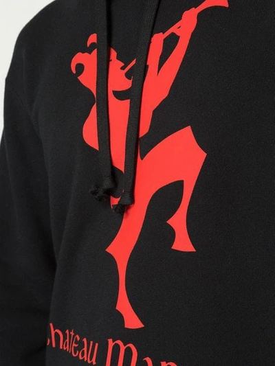 Shop Gucci Printed Hoodie In 1206 Black/red/multicolor