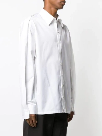 Shop Y/project Ruffle-hem Shirt In White