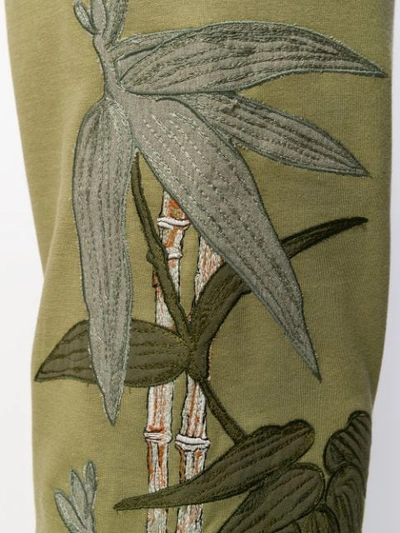 ETRO 竹林刺绣运动裤 - 绿色