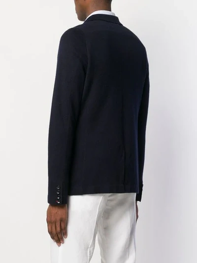 N•peal Fine Gauge Milano Jacket In Blue