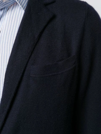 N•peal Fine Gauge Milano Jacket In Blue