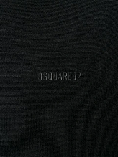 Shop Dsquared2 Chest Logo Jumper In Black