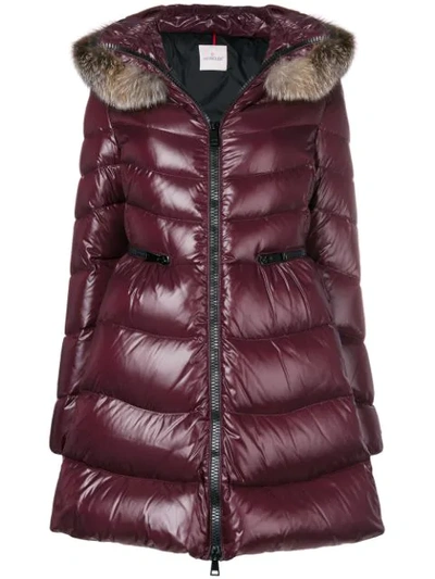 Shop Moncler Padded Coat - Pink