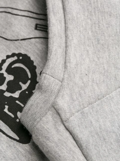 Shop Etro Contrast Logo Sweatshirt In Grey