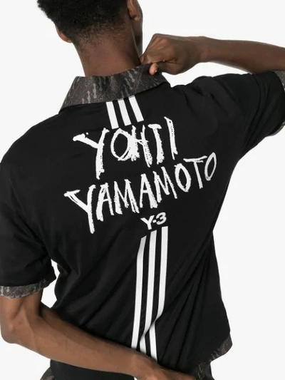 Y-3 LOGO GRAPHIC PRINT T-SHIRT - 黑色