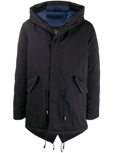 Shop Mr & Mrs Italy Hooded Coat In Blue