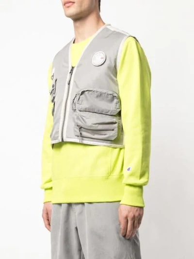 032C MULTI-POCKET VEST - 灰色