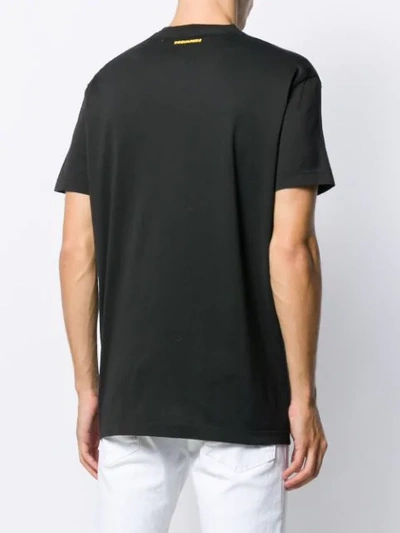 Shop Dsquared2 Nice Rainbow Print T-shirt In Black