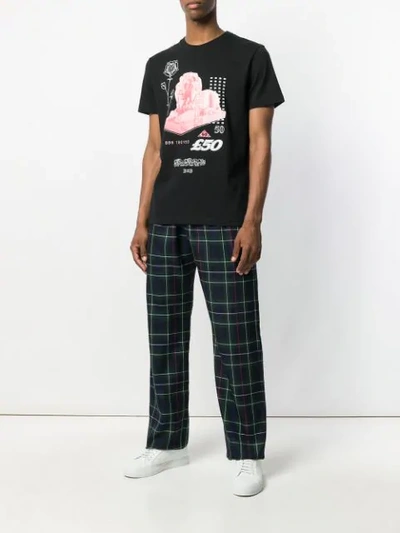 Shop Blood Brother Plaid Track Pants In Blue