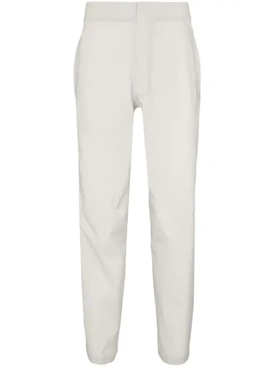 Shop Descente Wide Tapered Fit Long Pants In Neutrals