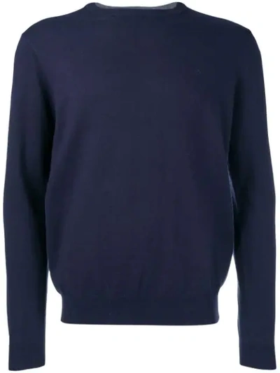 Shop Sun 68 Fine Knit Sweater In Blue
