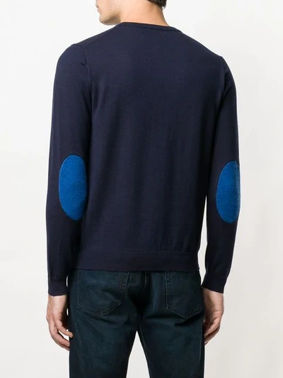 Shop Sun 68 Fine Knit Sweater In Blue