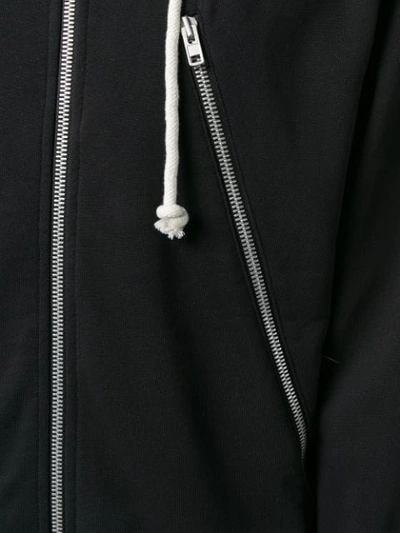 zip detail hoodie