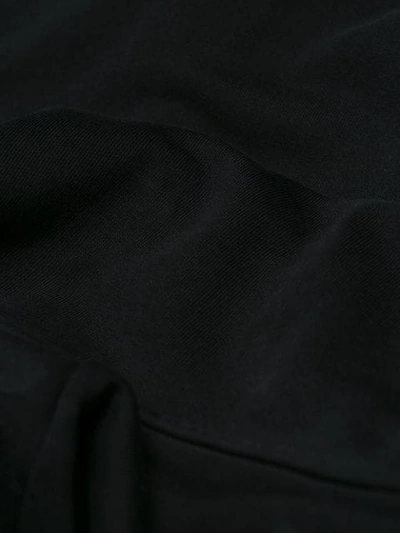 Shop Maison Margiela Zip Detail Hoodie In Black