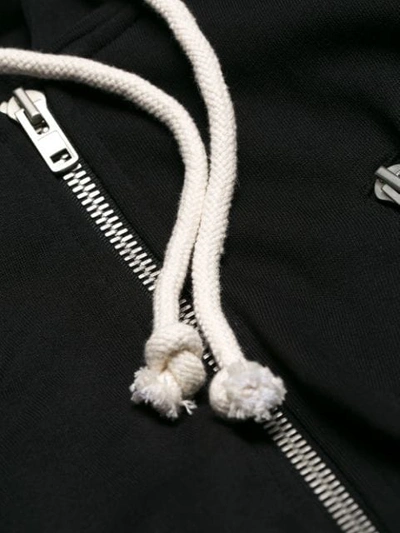 zip detail hoodie
