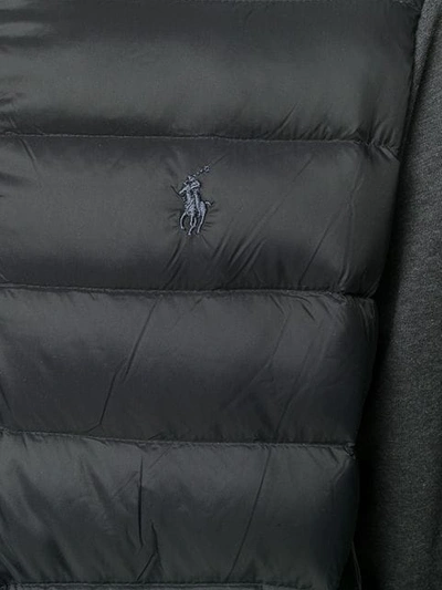 Shop Polo Ralph Lauren Padded Front Jacket In Black