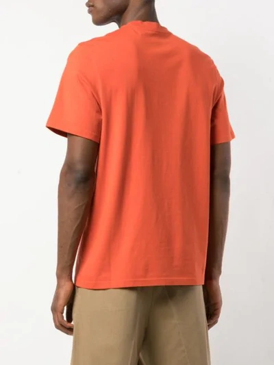 Shop Martine Rose Logo Print T-shirt In Orange