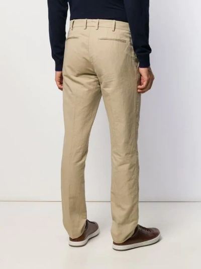 Shop Salle Privée Classic Chino Trousers In Neutrals