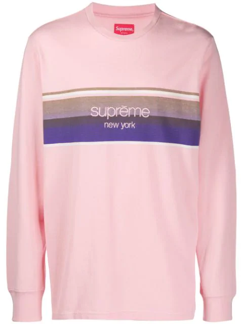 supreme pink long sleeve
