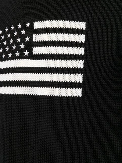 Shop Alyx Knitted Flag Jumper In Black