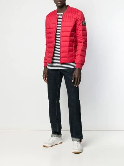 Shop Ecoalf Adrian Padded Jacket In Red