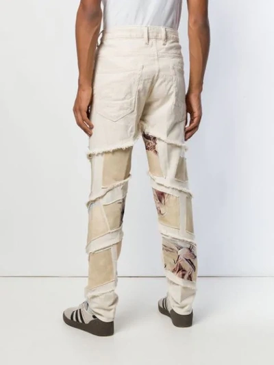 Shop G-star Raw Research Deer Print Jeans In Neutrals