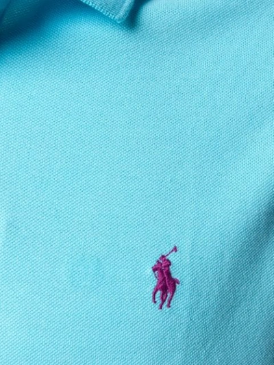Shop Polo Ralph Lauren Poloshirt Mit Logo-stickerei In Blue