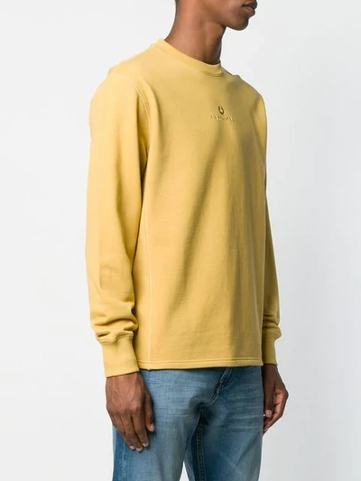 Shop Belstaff Reydon Jersey Sweater - Yellow