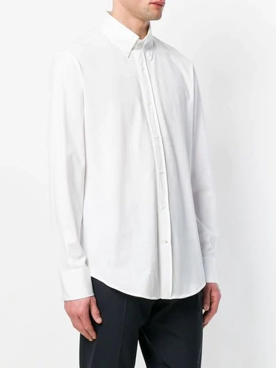 Shop Brunello Cucinelli Button Down Collar Shirt In White