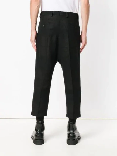 Shop Rick Owens 'astaires' Cropped-hose In Black