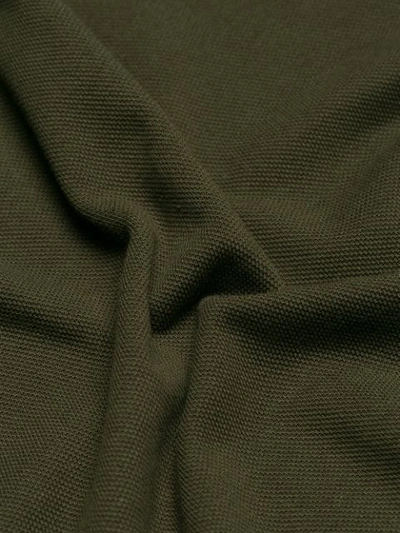 Shop Moncler Tri-stripe Trim Polo Shirt - Green