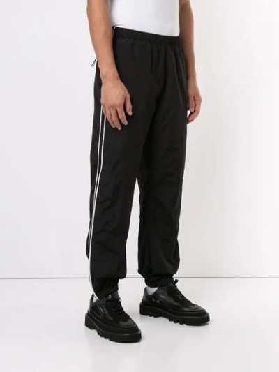 Supreme Tonal Taping Track Pants In Black | ModeSens