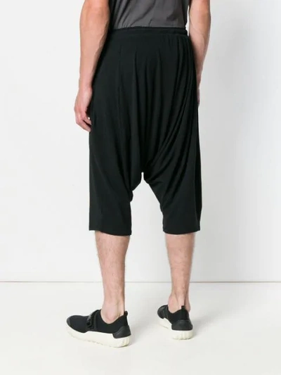 Shop Alchemy Drop Crotch Track Shorts In Black