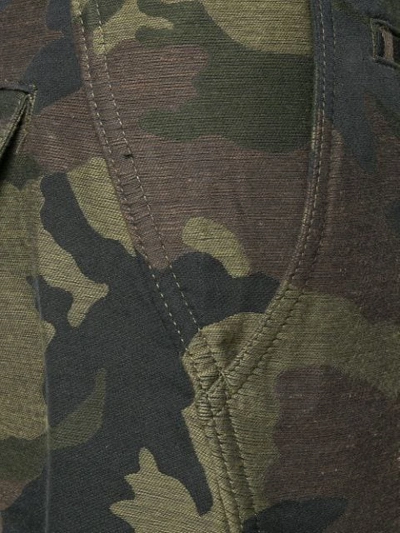 Shop Junya Watanabe Camouflage-print Bermuda Shorts In Green