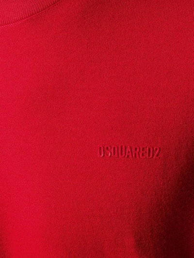 Shop Dsquared2 Slim-fit Jumper In Red
