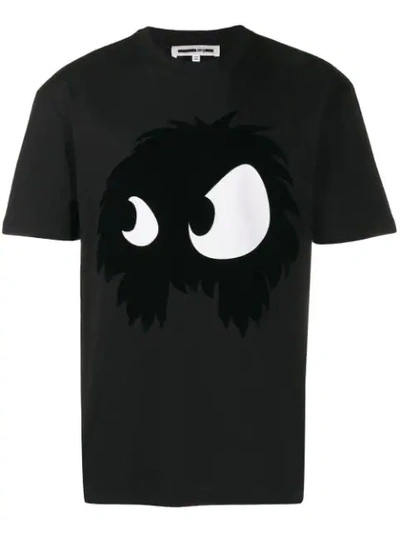 Shop Mcq By Alexander Mcqueen Angry Eyes T In 1000 Darkest Black