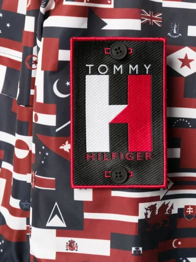 Shop Tommy Hilfiger All-over Print Jacket - Blue