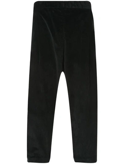 Shop Casey Casey Cropped Trousers In Black
