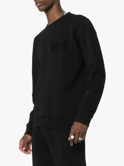 Shop Marcelo Burlon County Of Milan Wings Patch Sweatshirt In Black
