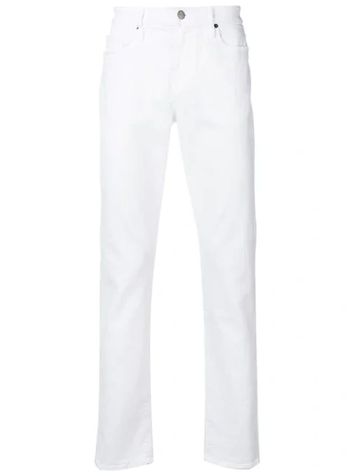 Shop Frame Slim Fit Jeans In White