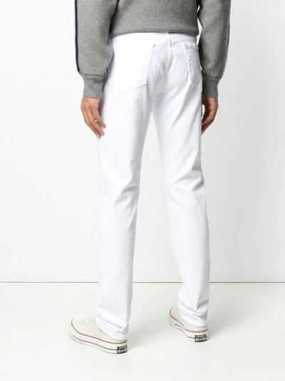 Shop Frame Slim Fit Jeans In White