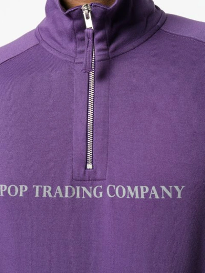 Shop Pop Trading International Pop Trading Company Logo Printed Sweatshirt - Purple
